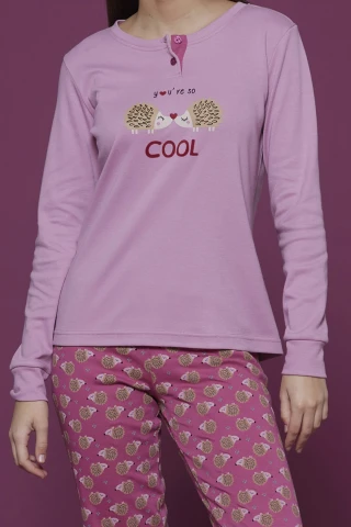 Pigiama Donna Caldo Cotone Spino 4 Pigiama Donna Caldo Cotone Spino - immagine 2