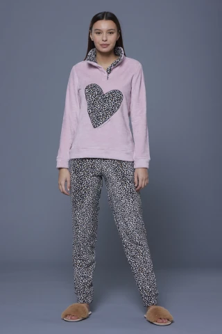 Pigiama Donna Coral Macu Heart 3 Pigiama Donna Coral Macu Heart