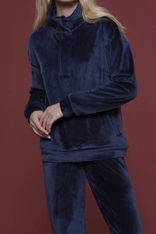 Completo Loungewear Donna Ciniglia Felpata Soft-touch Lotus 4 Completo Loungewear Donna Ciniglia Felpata Soft-touch Lotus - immagine 2