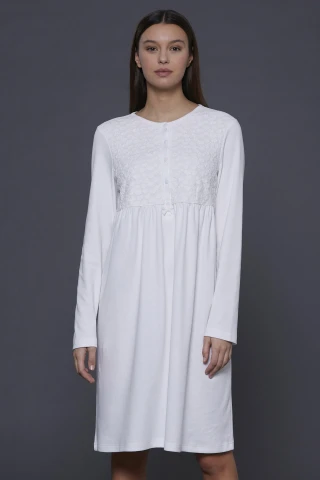 Camicia Da Notte Jersey Invernale Luisa 4 Camicia Da Notte Jersey Invernale Luisa - immagine 2