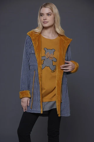 Vestaglia Donna Micropile Piedipull 4 Vestaglia Donna Micropile Piedipull - immagine 2