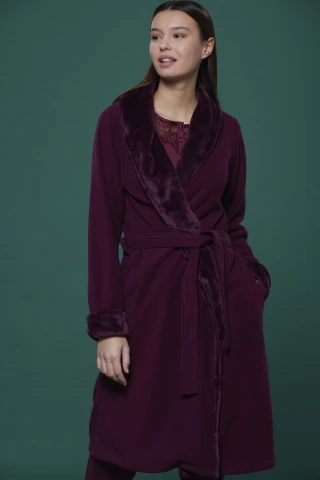 Vestaglia Donna Micropile Viola 2 Vestaglia Donna Micropile Viola