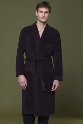 Vestaglia Uomo In Micropile Spinato 3 Vestaglia Uomo In Micropile Spinato