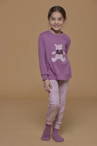 Pigiama Bambina Caldo Cotone Mara 3 Pigiama Bambina Caldo Cotone Mara