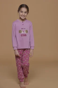 Pigiama Bambina Caldo Cotone Spino