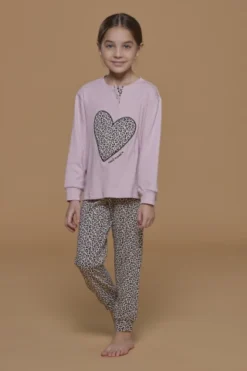 Pigiama Bambina Caldo Cotone Macu Heart