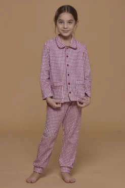 Pigiama Bambina/o Caldo Cotone Vichy Party
