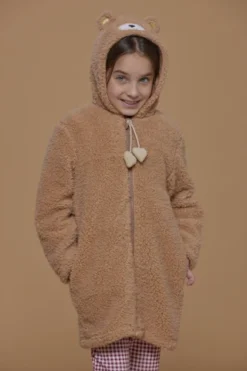 Vestaglia Bambina Eco-agnellino Orso Sheep