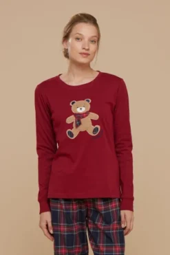 Pigiama Donna Top Caldo Cotone E Pantaloni Flanella Little Bear 5 Pigiama Donna Top Caldo Cotone E Pantaloni Flanella Little Bear -Miglior Pigiami Negozio 1670838530 6396f90243399
