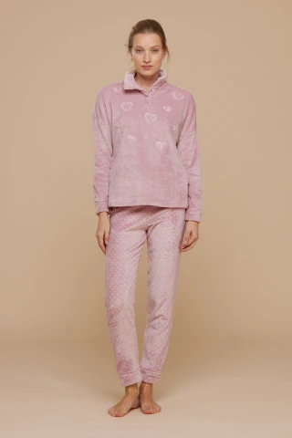 Pigiama Donna Coral Fleece Corimbo 3 Pigiama Donna Coral Fleece Corimbo