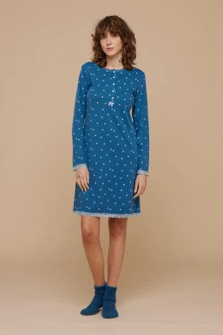 Camicia Da Notte Donna Caldo Cotone Florence 3 Camicia Da Notte Donna Caldo Cotone Florence