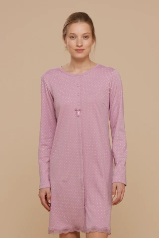Camicia Da Notte Donna Caldo Cotone Giulia 4 Camicia Da Notte Donna Caldo Cotone Giulia - immagine 2