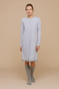 Camicia Da Notte Jersey Invernale Roberta
