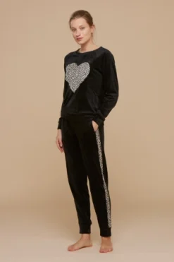 Pigiama Donna Ciniglia Felpata Soft Touch Ghepardo
