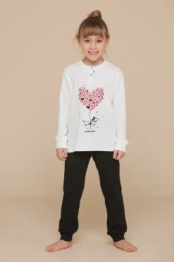Pigiama Bambina Caldo Cotone My Heart