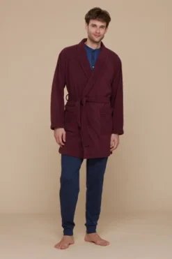 Vestaglia Uomo In Micropile Scially