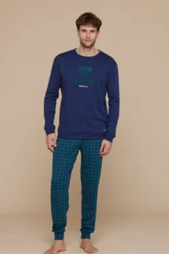 Pigiama Uomo Caldo Cotone Play