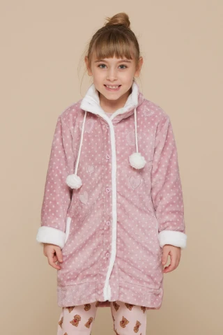 Vestaglia Bambina Mela Coral Fleece 4 Vestaglia Bambina Mela Coral Fleece - immagine 2