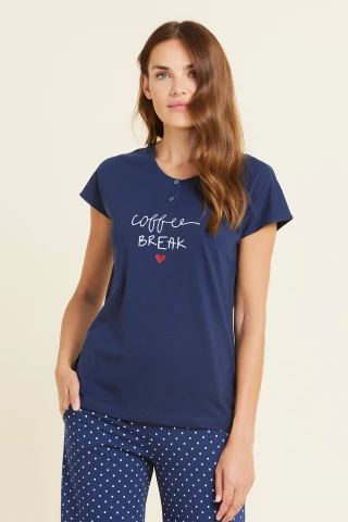 Pigiama Donna Cotone Coffee 4 Pigiama Donna Cotone Coffee - immagine 2