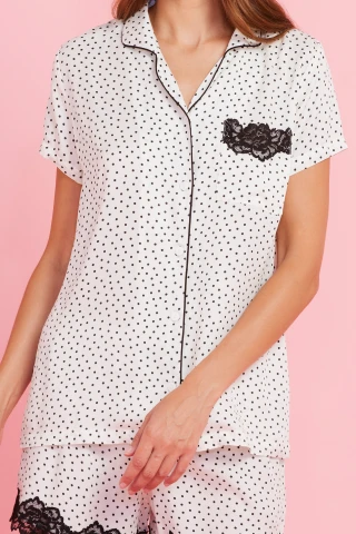 Pigiama Donna Viscosa Lady Dots 5 Pigiama Donna Viscosa Lady Dots - immagine 3