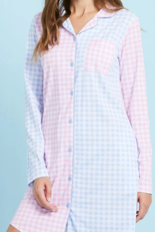 Camicia Da Notte Donna Cotone Miriam 4 Camicia Da Notte Donna Cotone Miriam - immagine 2