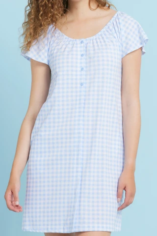 Camicia Da Notte Donna Cotone Dafne 4 Camicia Da Notte Donna Cotone Dafne - immagine 2