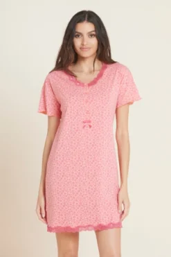 Camicia Da Notte Donna Cotone Camelia
