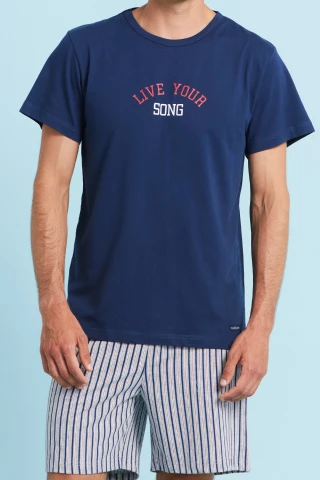 Pigiama Uomo Cotone Your Song 4 Pigiama Uomo Cotone Your Song - immagine 2