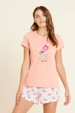 Pigiama Donna Cotone Love Dog