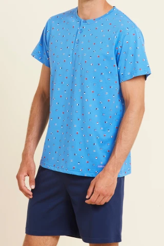 Pigiama Uomo Cotone Little Flag 4 Pigiama Uomo Cotone Little Flag - immagine 2