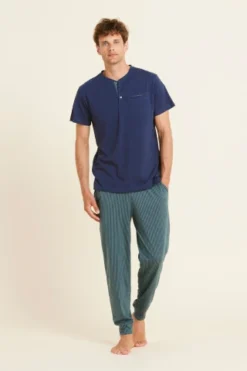 Pigiama Uomo 3 Pezzi Cotone Liam