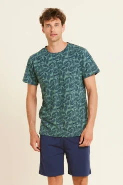 Pigiama Uomo Cotone Botanical