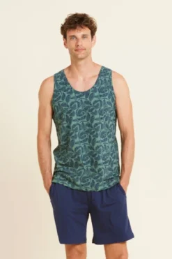 Pigiama Uomo Cotone Botanico