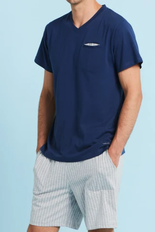 Pigiama Uomo Cotone Steve 4 Pigiama Uomo Cotone Steve - immagine 2