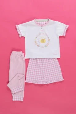 Pigiama Neonata 3 Pezzi Cotone Cute Bee