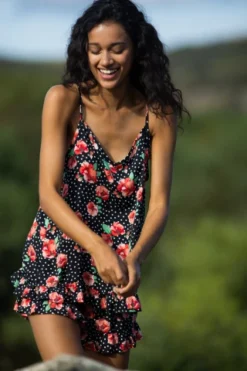 Completo Donna Viscosa Flowers Dots