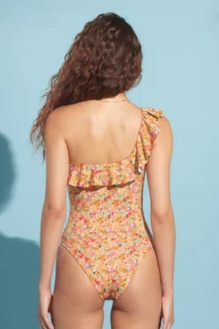 Costume Mare Donna Intero Orange Flower -Miglior Pigiami Negozio 1680534486 642aebd66b324